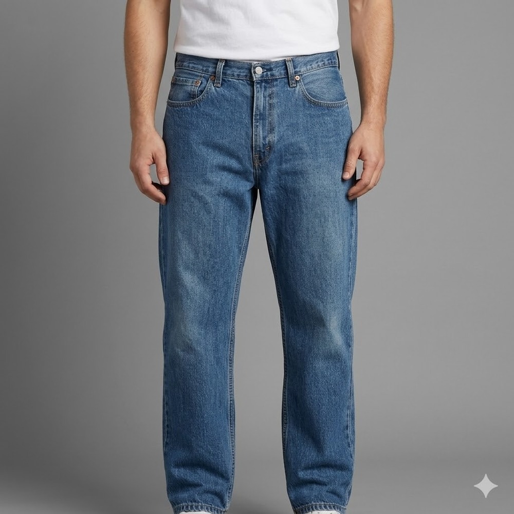 Levi's 550 Jeans Mens 36x32 Blue Relaxed Fit Tapered Leg‎ Denim Pants